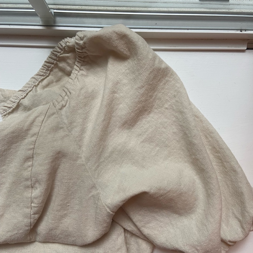 Linen Mini Dress - Picture 4 of 4